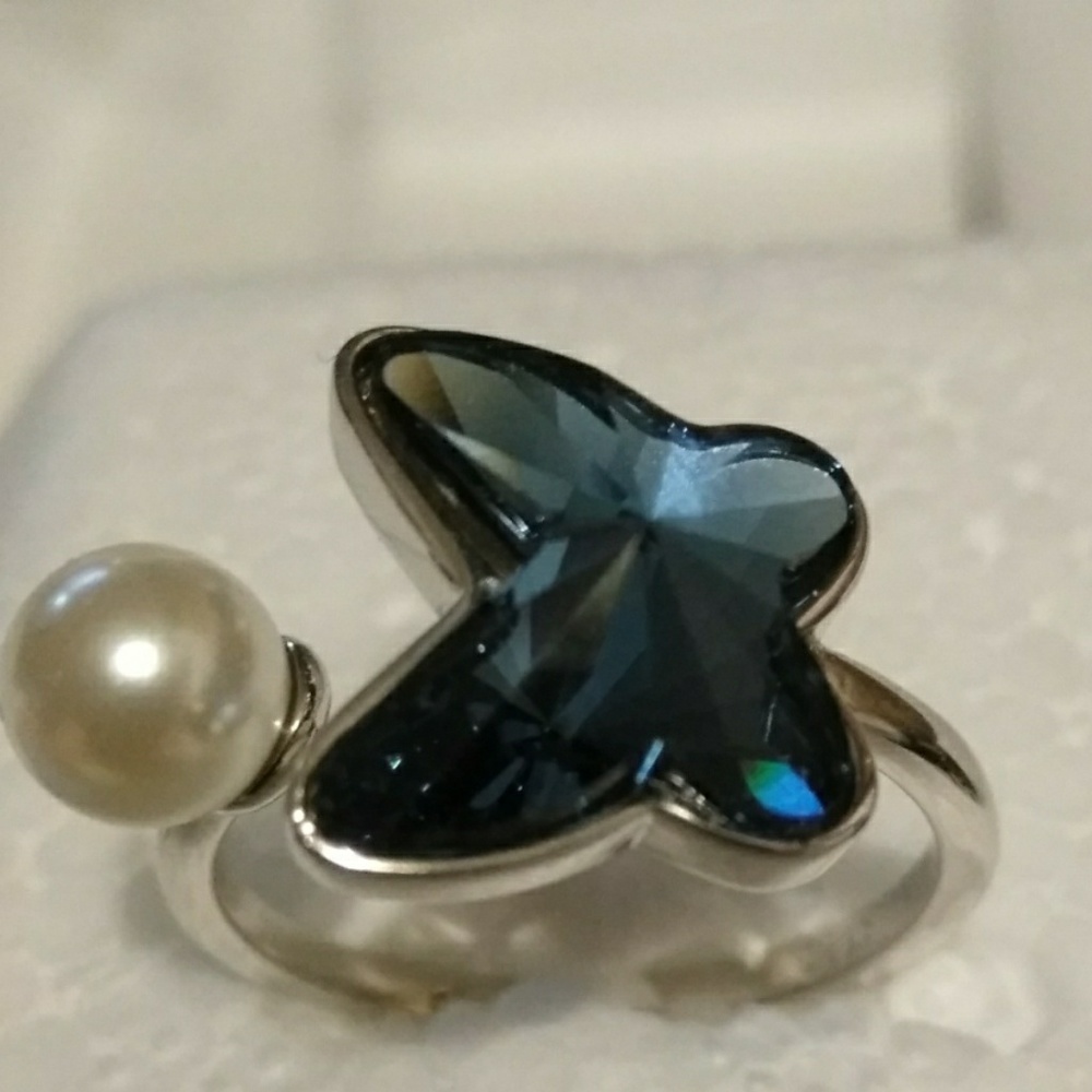 S925 Sterling silver butterfly ring